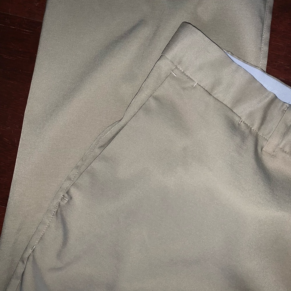 NIKE performance khaki golf polyester pants MENS size 36 X 32 - Picture 7 of 15